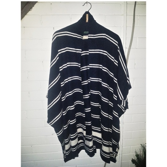 Lauren Ralph Lauren Sweaters - LAUREN Ralph Lauren Navy Striped Shawl